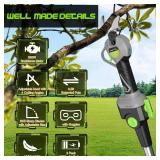 Itefdtutne 2-in-1 Cordless Pole Pruning Shears