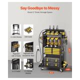 Vevor 4-Tier Tool Organizer Cart with Charging Station