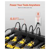 Vevor 4-Tier Tool Organizer Cart with Charging Station