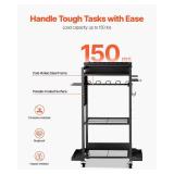 Vevor 4-Tier Tool Organizer Cart with Charging Station