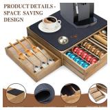 Mosucoirl Wooden K Cup Holder Organizer