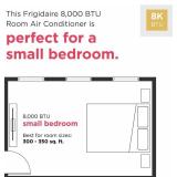 Frigidaire 8,000 BTU Window Air Conditioner with Supplemental Heat