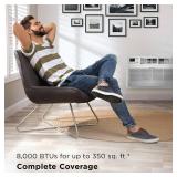 TCL 8,000 BTU Smart Through-the-Wall Air Conditioner, AC Heater Unit