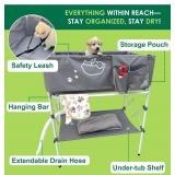 Amlmpet Portable Dog Washing Station for Small and Medium Dogs