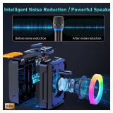 HWWR Karaoke Machine with 2 Microphones