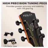 Fesley X 41" Acoustic Guitar Kit for Beginners