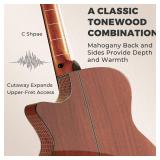 Fesley X 41" Acoustic Guitar Kit for Beginners