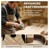 Fesley X 41" Acoustic Guitar Kit for Beginners