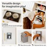 inFUNSAME Wooden Play Kitchen with Kitchen Accessories