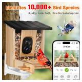 PeckCam Smart Bird Feeder with Camera (Blue Roof)