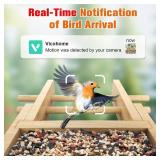 PeckCam Smart Bird Feeder with Camera (Blue Roof)