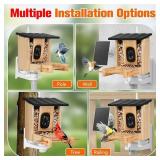 PeckCam Smart Bird Feeder with Camera (Blue Roof)