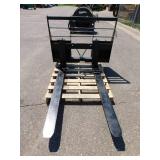 Class II Skid Steer Plate with 60" Forks