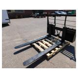 Class II Skid Steer Plate with 60" Forks