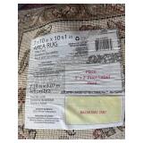 Elegant 7 ft 10 in x 10 ft 1 in Area Rug - Maroon and Beige Design