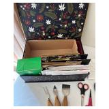 Comprehensive Office and Craft Supplies Set with Storage Box