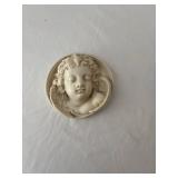 Set of 2 Vintage Cherub Wall Plaques