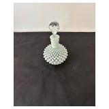 Vintage Opalescent Hobnail Glass Perfume Bottle