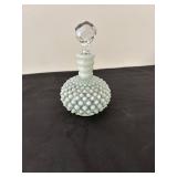 Vintage Opalescent Hobnail Glass Perfume Bottle