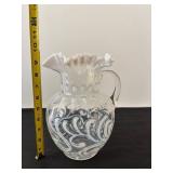 Fenton Buttons and Braids Glass Pitcher