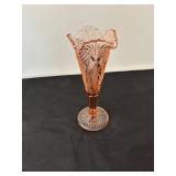 Vintage Pink Depression Glass Bud Vase