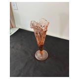 Vintage Pink Depression Glass Bud Vase