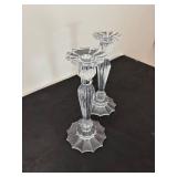 Set of 2 Elegant Crystal Candle Holders