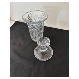 Crystal Flower Vase with Removable Base