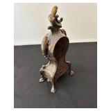 Vintage Baroque-Style Table Clock with Roman Numerals