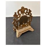 Vintage Ornate Brass Mantel Clock