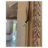 Elegant Wooden Display Cabinet with Glass Shelving