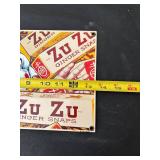 Vintage Zu Zu Ginger Snaps Advertising Metal Sign