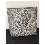 Vintage Metal Santa Claus Relief Wall Hanging