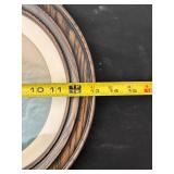 Vintage Art Nouveau Bas-Relief Art Plaque in Wooden Frame