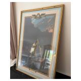 Framed Edison Mazda Advertising Print by Maxfield Parrish 