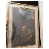 Framed Edison Mazda Advertising Print by Maxfield Parrish 
