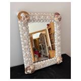 Handcrafted Seashell Decorative Mirror Frame