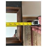 Wood-Framed Floor Mirror with Arch Top