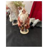 Collection of 5 Vintage Santa Claus Figurines