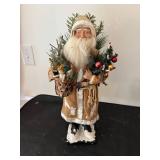 Pair of Vintage Santa Claus Decorations