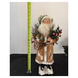 Pair of Vintage Santa Claus Decorations