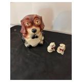 Vintage McCoy Ceramic Puppy and Kittens Figurine Set
