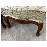 Pair of Vintage Upholstered Armchairs with Floral Pattern