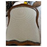 Pair of Vintage Upholstered Armchairs with Floral Pattern