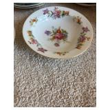 Set of Vintage Harmony House Dresdania Fine China Dishware with Tea Cups and Serving Plates