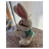 White Rabbit Plush Toy Dressed with Glasses and Pocket Watch