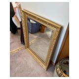 Vintage Gold Ornate Framed Wall Mirror