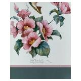 Hummingbird and Flowers Watercolor Art by Carolyn Shores Wright