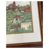 Framed Watercolor Art of Stillwater, Minnesota