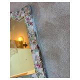 Vintage Mosaic Framed Mirror with Floral Design